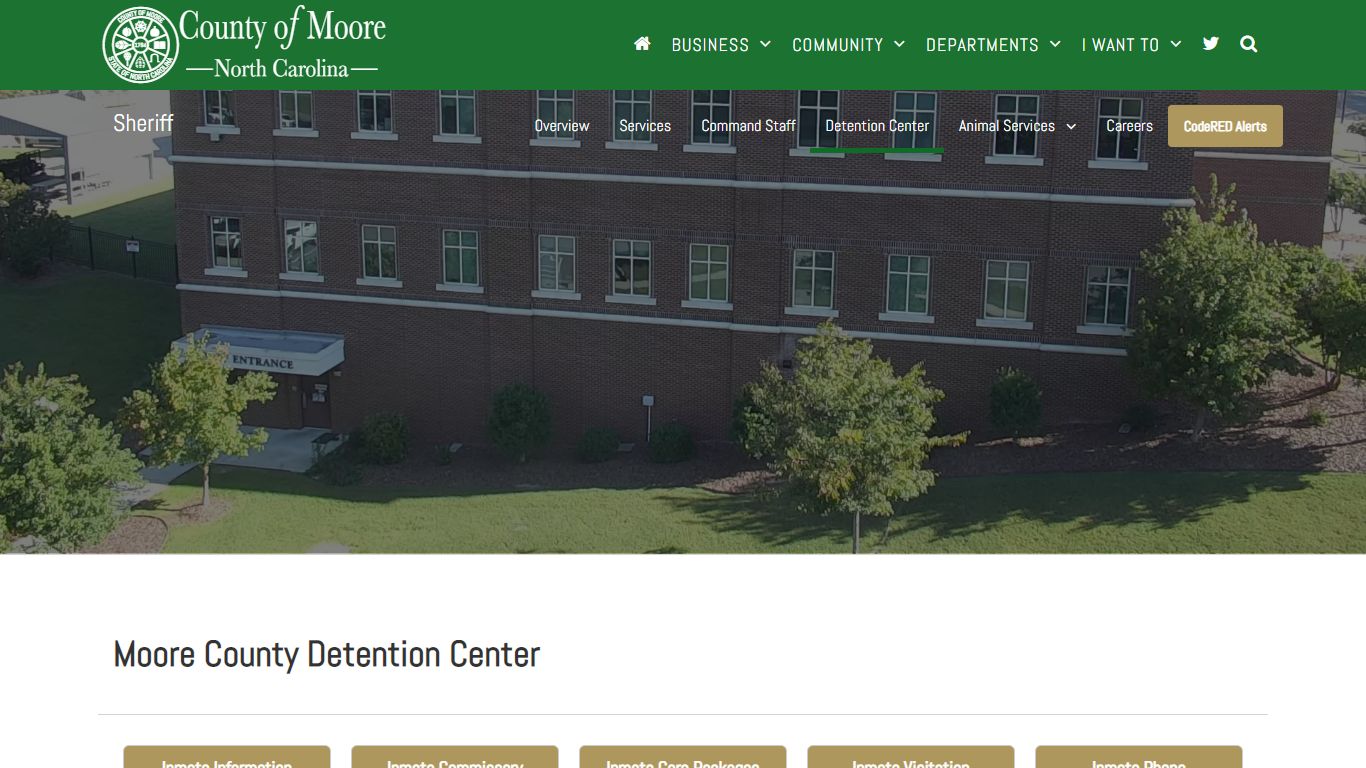 Detention Center | County of Moore NC - Moore County, NC